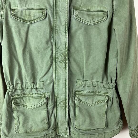 Lucky Brand Utility Jacket Womens Size XS Military Cargo Gorpcore Safari Outdoor - Picture 3 of 14